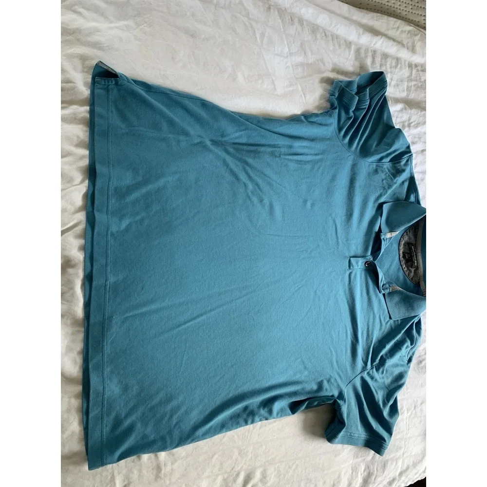 Banana Republic Polo Shirt Men XLarge Blue Luxury Touch